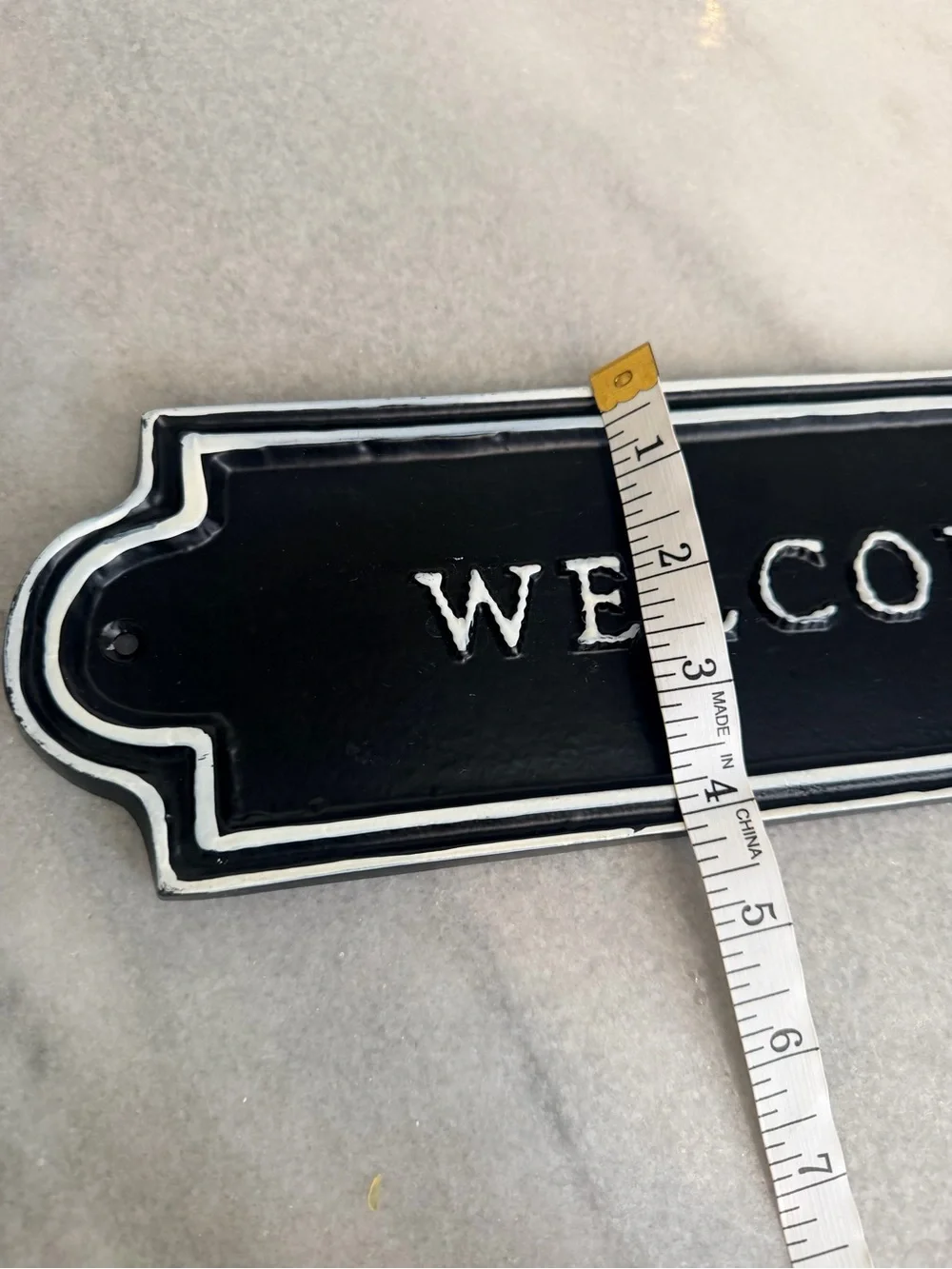 Hearth & Hand Magnolia black & white farmhouse Welcome Home Sign